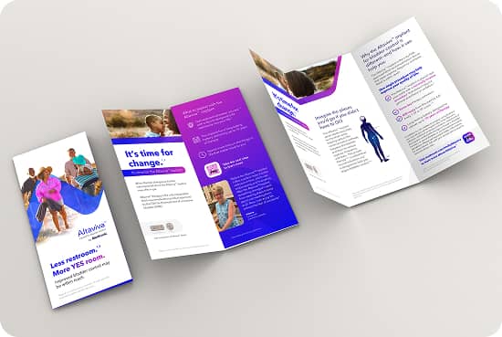 Printed Altaviva implant educational materials