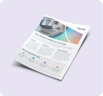 array marketing flyer