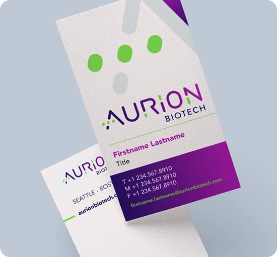 Aurion Biotech business cards