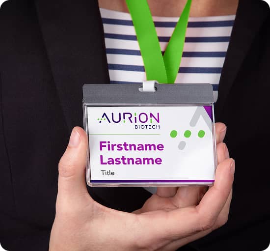 Aurion Biotech business nametags